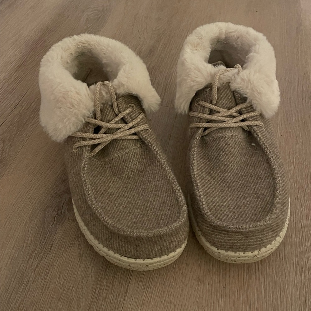 Gray Hey Dude Shoes